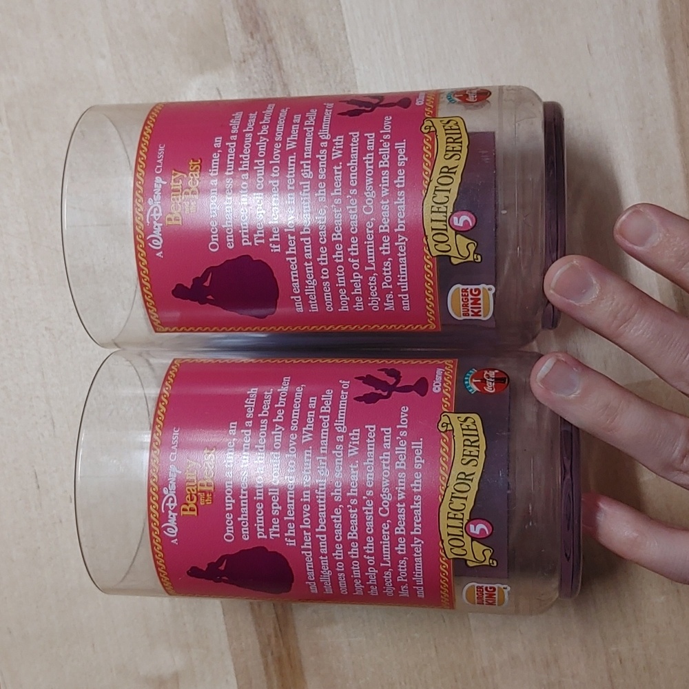 Disney Beauty and the Beast Burger King Collector's Cup Vintage - Picture 6 of 13